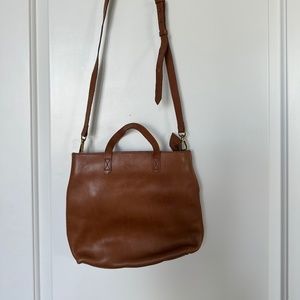 Madewell The Zip-Top Transport Crossbody in English Saddle